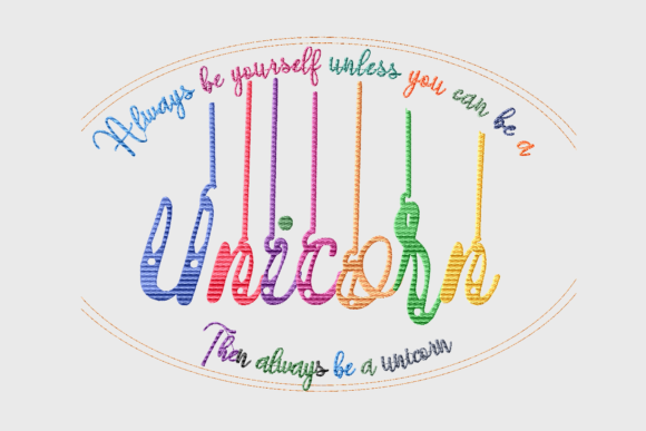 Always Be Yourself Quote Embroidery Review
