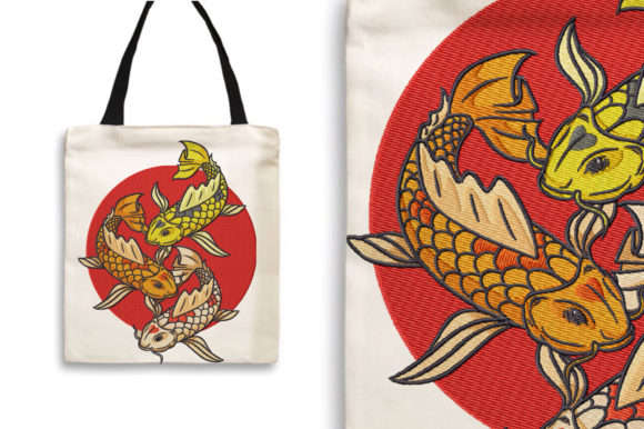 Beautiful Koi Fish Embroidery Review