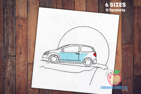 Car Sketch Embroidery Review for Etsy Sellers