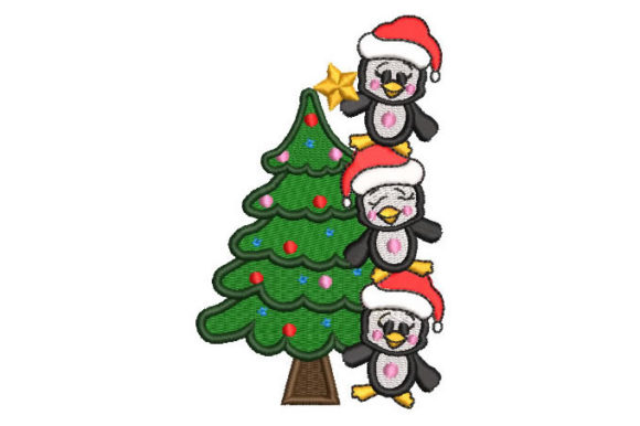 Christmas Tree with Penguins Embroidery Review