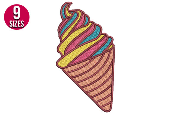 Cute Ice Cream Cone Embroidery Review