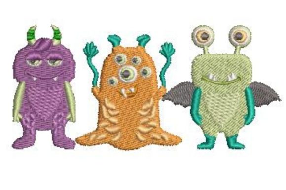 Cute Monster Set Embroidery Review
