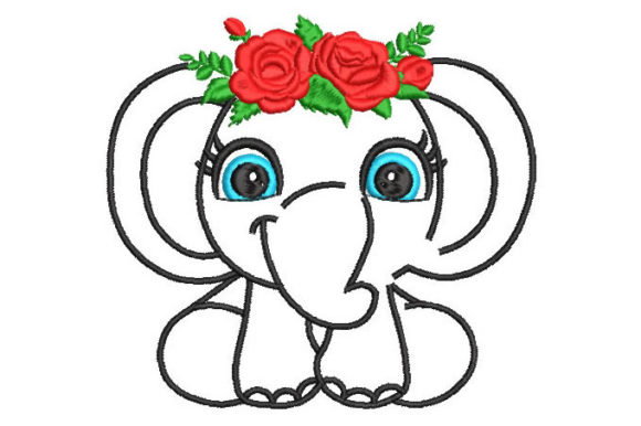 Elephant with Roses Embroidery Review
