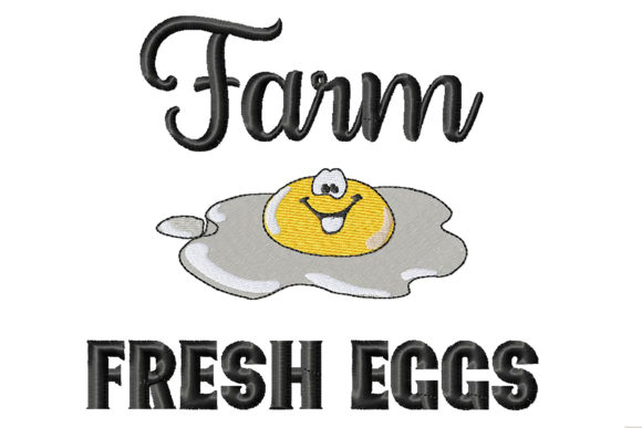 Farm Fresh Eggs Embroidery Review
