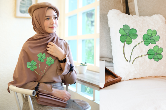 Green Clover Leaf Embroidery Review
