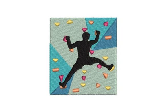 Man Bouldering Embroidery Review for Seasonal Use
