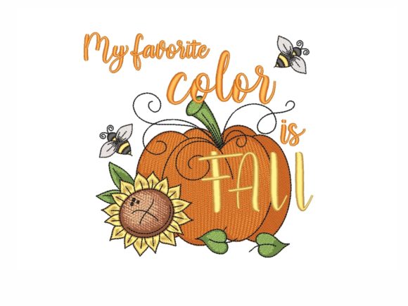 My Favorite Color is Fall Embroidery Review