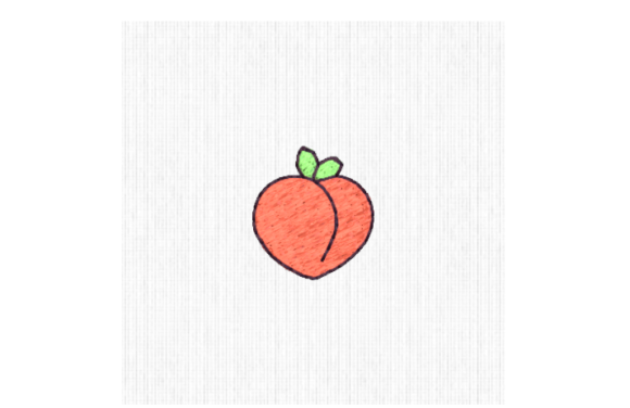 Peach Mini: A Seasonal Embroidery Gem