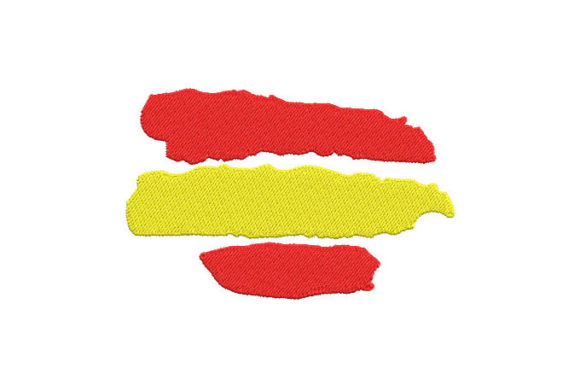 Spanish Flag Sticker Embroidery Review