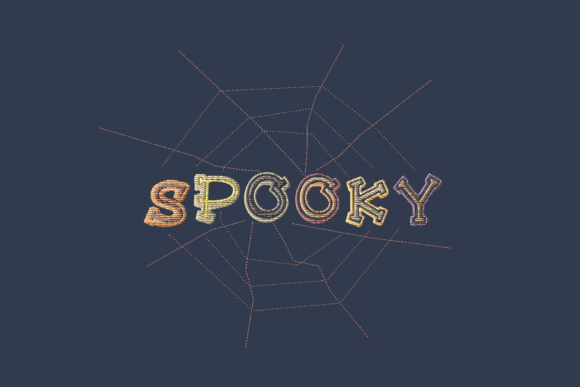Spooky Lettering Spider Web Embroidery Review