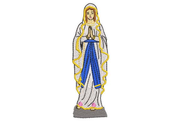 Virgin Mary Praying Embroidery Design Review